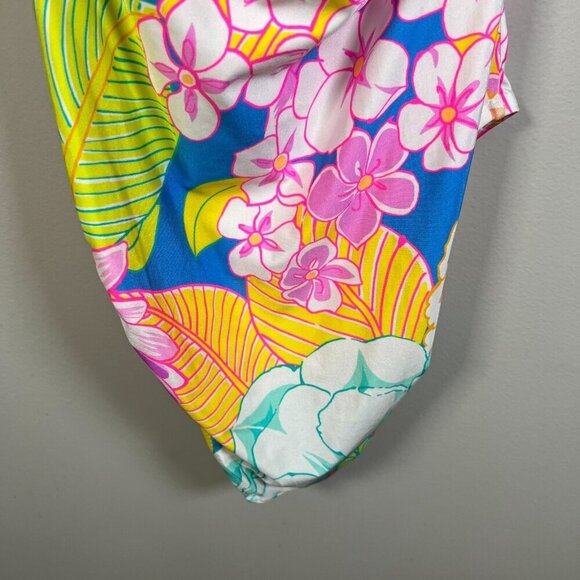 Sunshine 79 Mio Halter One Piece Swimsuit Size 10 Botanical Bliss Floral Beach - Picture 10 of 14